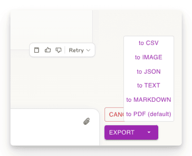 AI Grok Exporter feature: supports multiple formats